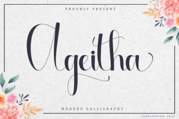 Ageitha: A Modern Luxurious Handwritten Font for Small Business Branding