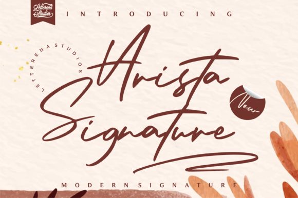 Arista Signature Font for Casual Branding Projects