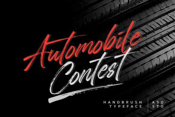 Automobile Contest: A Bold Script Handwritten Font for Business Branding