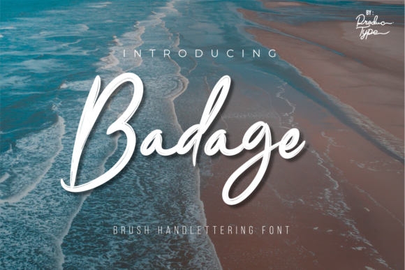 Badage: A Script Handwritten Font