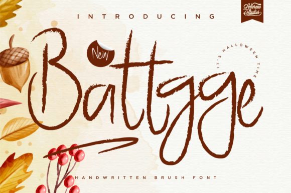 Battgge: A Brushed Handwritten Font for Editorial Impact