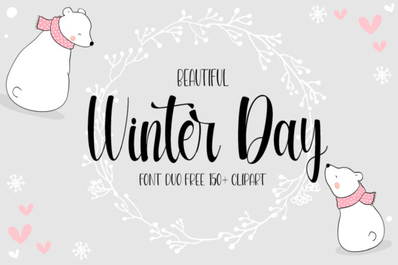 Beautiful Winter Day Script Handwritten Font