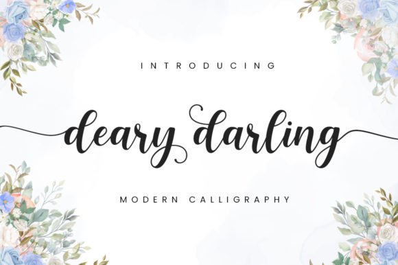 Deary Darling Script Handwritten Font for Digital Design