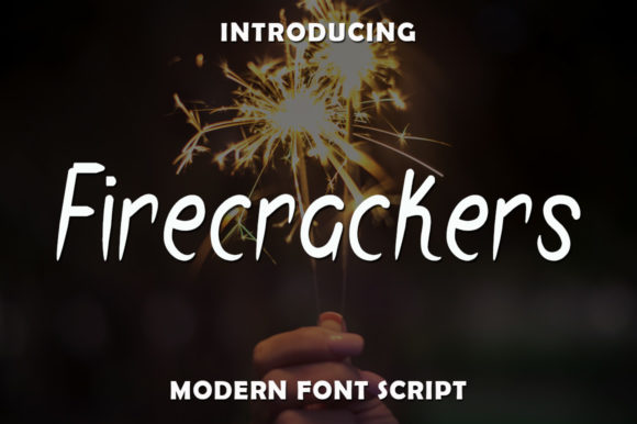 Firecrackers Script Handwritten Font for Makers