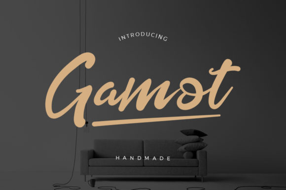 Gamot: A Sweet and Flowing Script Handwritten Font for Joyful Editorial Design