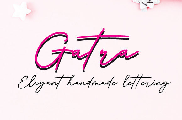 Gatra: A Stylish Handwritten Font for Campaign Clarity
