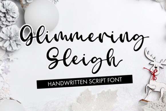 Glimmering Sleigh: An Elegant Script Handwritten Font for Scroll-Stopping Visuals