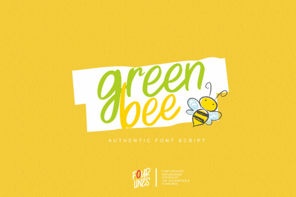 Green Bee Font for Creative Campaigns