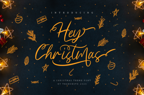 Hey Christmas Font: A Sweet, Handwritten Holiday Typeface
