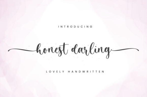 Honest Darling Script Handwritten Font for Digital Branding