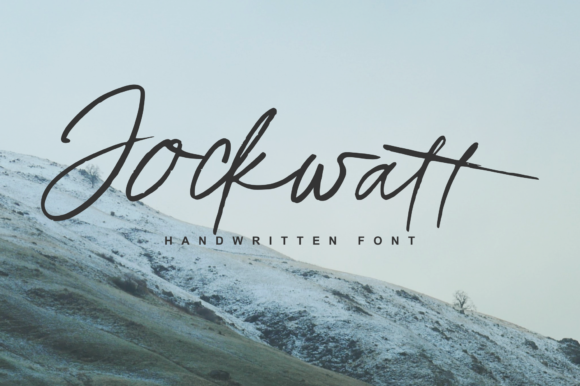 Jockwatt: A Modern Script Handwritten Font for Thoughtful Editorial Design