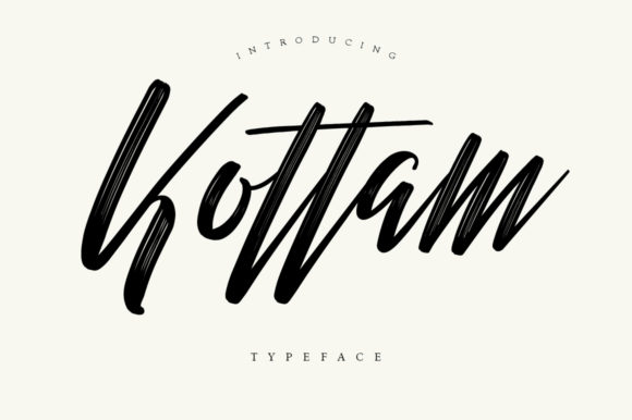 Kottam: A Bold Handwritten Font for Modern Designers