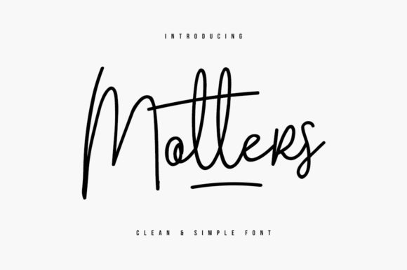 Motters: A Flowing Handwritten Font for Authentic Brand Identity