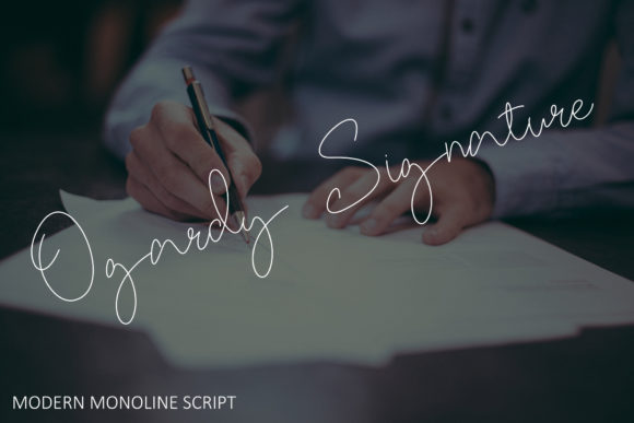 Ogardy Signature: A Delicate Handwritten Font for Elegant Design
