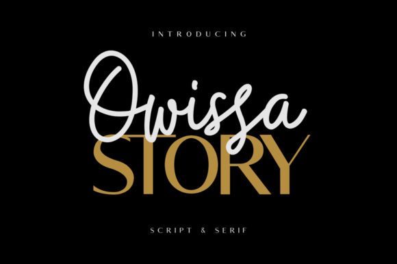 Owissa Story Duo: Handwritten Script Font for Crafters