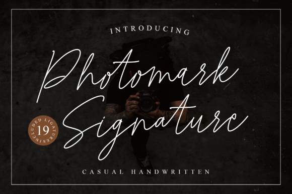 Photomark Signature Font for Elegant Branding