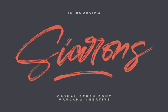 Siarons Handwritten Font for Small Business Branding