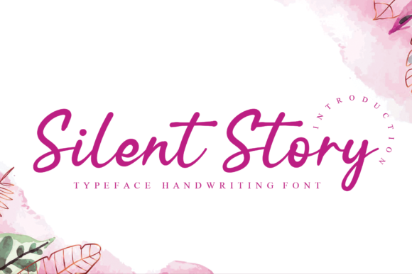 Silent Story Font for Elegant Script Design