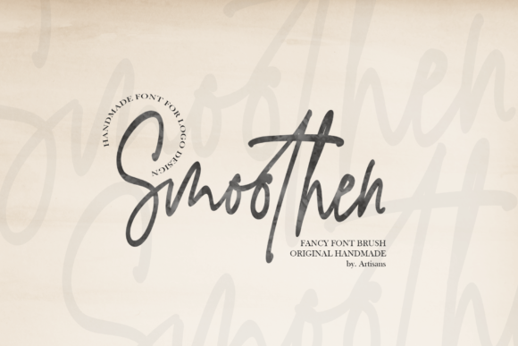 Smoothen Font: A Script Handwritten Typeface for Trusted Branding