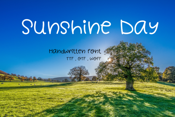 Sunshine Day Font for Friendly, Clean Handwritten Campaigns