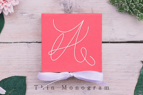 Thin Monogram: A Dainty Script Handwritten Font for Polished Branding
