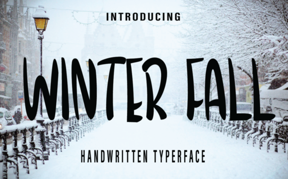 Winter Fall Font for Web Design